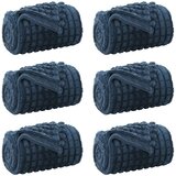  Pokrivači za bacanje 6 pcs Mornarsko plava 150 x 130 cm Runo | Eponuda.ba
