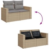 vidaXL 9-dijelni set vrtnih sofa s jastucima bež od poliratana | shoptok.hr