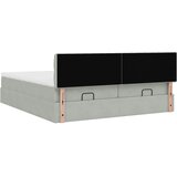  Okvir kreveta s madracima svijetlosivi 200x200cm baršunasti | shoptok.hr