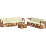  Set vanjskih sofa 9 kom. Prirodna i krem | shoptok.hr