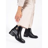 Shelvt Women's black boots with gold elements Cijene