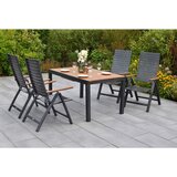 Gardenson VRTNA GARNITURA ASTROS aluminij barve grafita, naravne barve Cene