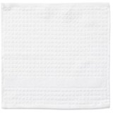 JUNA Bela frotirna brisača iz organskega bombaža 30x30 cm Check – Cene