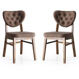 Hanah home Set stolica Elma-766, 70x47x98.5 cm, 2 komada, Smeđe Cene