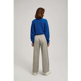 Marisse Brown Wide-Leg Creased Trousers | Shoptok.si