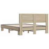  Okvir za krevet boja hrasta 135x190cm konstruirano drvo i metal | Eponuda.com