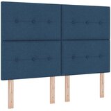  LED okvir za krevet s madracem Plava 140 x 190 cm Tkanina | shoptok.hr