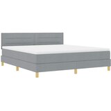  Krevet s opruga kutije Svijetlo siva 180 x 200 cm tkanina | shoptok.hr