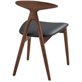House Nordic Črn/temno rjav jedilni stol iz masivnega hrasta Lanuza – | Shoptok.si