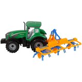  Zelen traktor z oranžno in modro grablje z drsnikom | Shoptok.si