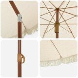  Suncobran za plažu Žuta i bijela 160 x 160 x 196 cm | Eponuda.com
