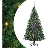 vidaXL Umestno božično drevo Zelena 180 cm PVC, jeklo in plastika | Shoptok.si