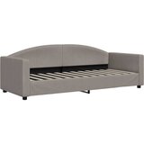  Dnevni krevet s madracem smeđesivi 80 x 200 cm od tkanine | shoptok.hr