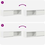 vidaXL TV omarica 2 kosa bela 100x31x25,5 cm inženirski les | Shoptok.si