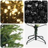  Umjetno božićno drvce s kuglicama 180 cm 300 LED lampica | shoptok.hr