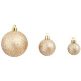 vidaXL set božićnih kuglica 100 komada 3/4/6 cm ružičasti/zlatni | shoptok.hr