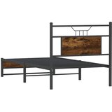  Okvir kreveta bez madraca dimljena boja hrasta 90x190 cm drveni | shoptok.hr
