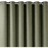  Curtain MILANA color olive style classic silver silver metal eyelets chenille 140x245 HOMEDE | shoptok.hr