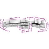  Set vanjskih sofa 8 kom. Prirodna Čvrsto drvo akacije | shoptok.hr