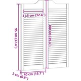  Vrata na rasklapanje Prirodna 100 x 40 cm Masivna borovina | shoptok.hr