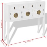 V Kredenca v kitajskem stilu masiven les bele barve | Shoptok.si