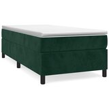  Okvir za krevet s oprugom tamnozeleni 100x200 cm baršunasti | shoptok.hr