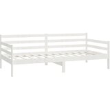  Dnevni ležaj od masivne borovine bijeli 90 x 200 cm | shoptok.hr
