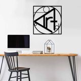 Wallity zidna dekoracija mt - 013, 49 x 49 cm, crna | ePonuda.com