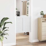 vidaXL Nihajna vrata Louvred Design 2 para Bela 80x80 cm | Shoptok.si