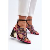 S. BARSKI Decorated Women's Sandals with Heel D&A | ePonuda.com