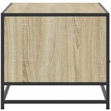  Stolić za kavu boja hrasta 100 x 50 x 45 cm od drva i metala | Eponuda.com