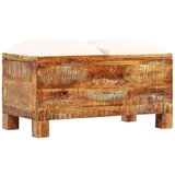  Klupa za pohranu od masivnog obnovljenog drva 80 x 40 x 40 cm | shoptok.hr