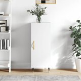  Komoda sjajna bijela 34,5 x 34 x 90 cm od konstruiranog drva | shoptok.hr