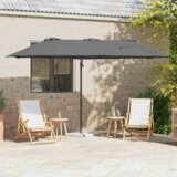 vidaXL Vrtni nadstrešak s zaključavanjem Antracit 372 x 198 x 253 cm | shoptok.hr