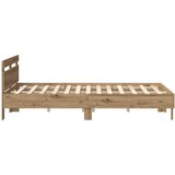  Krevetna konstrukcija Umjetnički hrast 160 x 200 cm | shoptok.hr