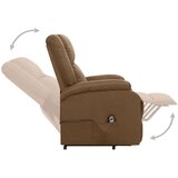 vidaXL naslonjač na podizanje od tkanine smeđi | shoptok.hr