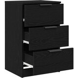  Noćni ormar 2 pcs Crni hrast 40 x 65 x 65 cm Konstruirano drvo | Eponuda.ba