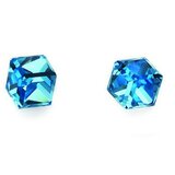  Ženske oliver weber sensitive cube mini aquamarine mindjuše sa swarovski kristalima ( s24004.202 ) Cene