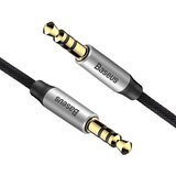 Baseus Yiven M30 3,5 mm AUX audio kabel 1 m crno/srebrni | shoptok.hr