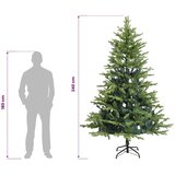  Umjetno božićno drvce s nogom 240 cm PVC i metal Zelena - Zelena 240 cm bez LED svjetala | shoptok.hr