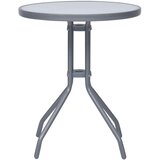  3-dijelni bistro set od aluminija i tekstilena srebrni | shoptok.hr