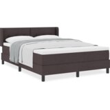  Postelja boxspring z vzmetnico Temno rjava 140 x 190 cm, (5000127142) | Shoptok.si