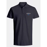 Jack & Jones Polo majica Jprblaalfie 12259678 Mornarsko modra Regular Fit