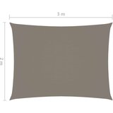 vidaXL Senčno jadro oksford blago pravokotno 2x3 m taupe | Shoptok.si