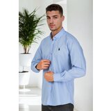 Dewberry G925 MEN'S SHIRT-BLUE u