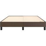  Za krevet s oprugama smeđi 140x200 cm od umjetne kože | shoptok.hr