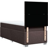  Krevet s oprugama i madracem tamnosmeđi 90 x 200 cm od tkanine | shoptok.hr