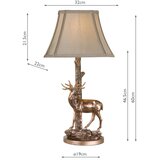  Där Lighting GUL5545-X - Stona lampa GULLIVER 1xE27/60W/230V bež/bronza | Eponuda.com
