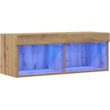  Set TV komoda hrast artisan 80 x 30 x 30 cm Konstruirano drvo | Eponuda.com
