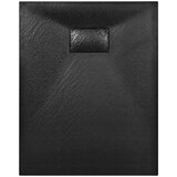 vidaXL Kad za tuš SMC črna 100x70 cm | Shoptok.si